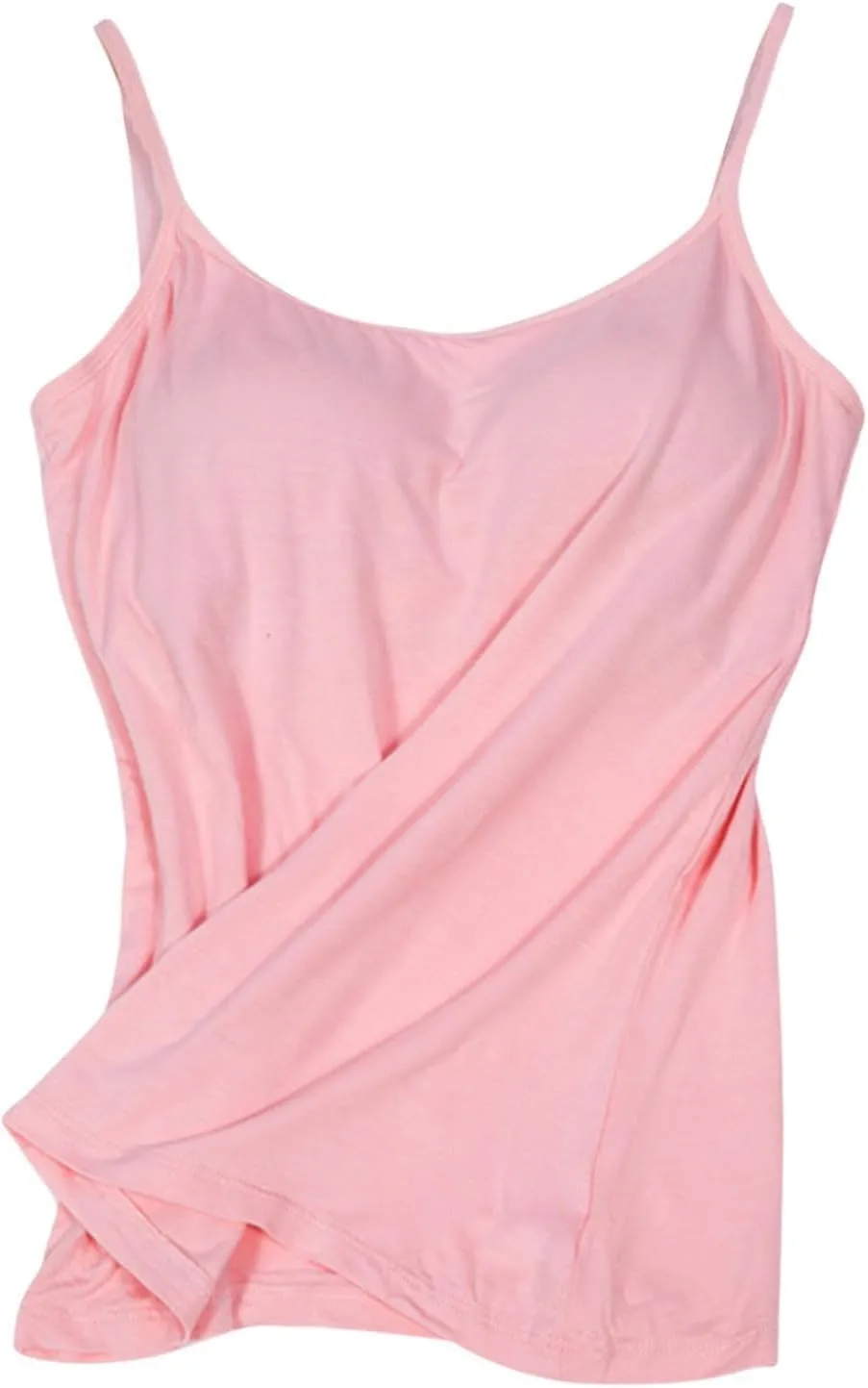 2pcs Womens Camisole with Shelf Bra Workout Yoga Adjustable Spaghetti Strap Tank Tops Athletic Compression Basic Layer