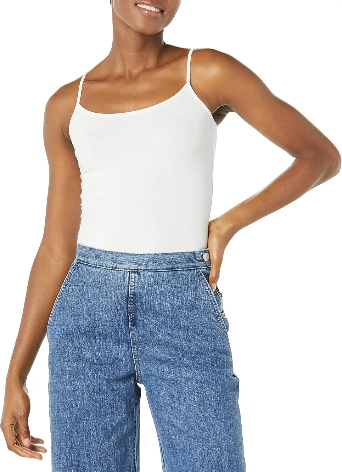 Amazon Essentials Women's Slim-Fit Camisole - Discontinued Colors, Pack of 4