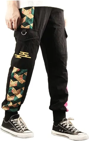 Anime Sweatpants Tanjirou Cargo Jogger Pants Autumn and Winter Giyuu Trousers Casual Sport Pants