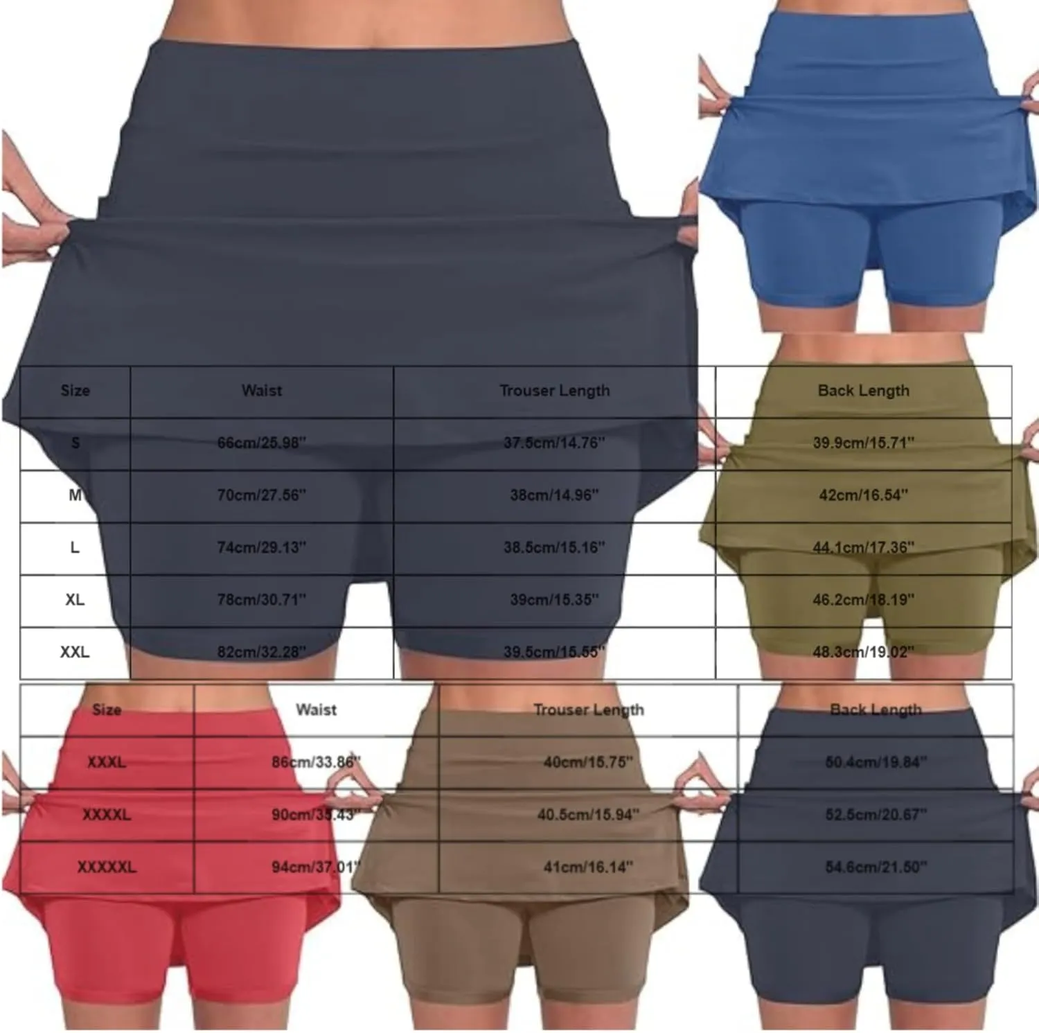 Athletic Skorts for Women with Pockets Tummy Control High Waist Yoga Shorts Casual Tennis Mini Short Skirts