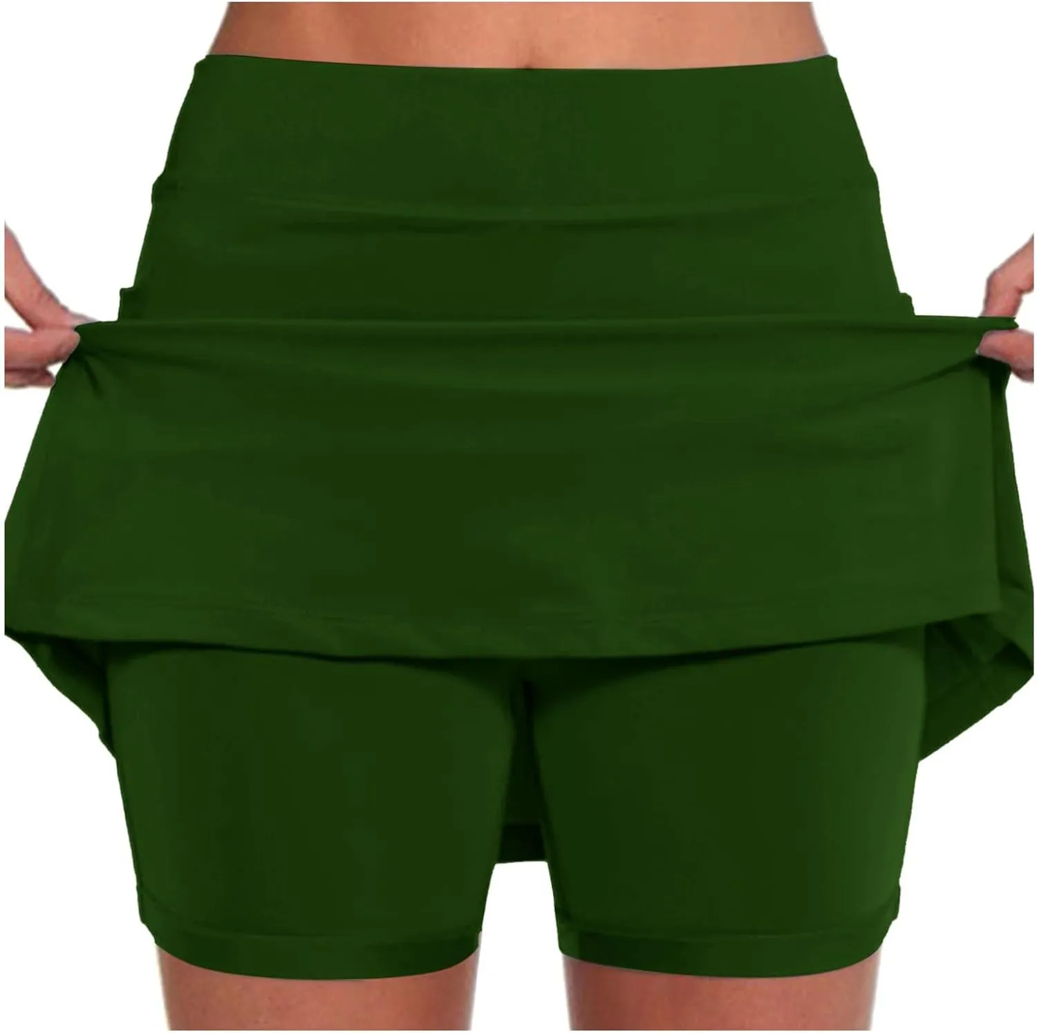 Athletic Skorts for Women with Pockets Tummy Control High Waist Yoga Shorts Casual Tennis Mini Short Skirts