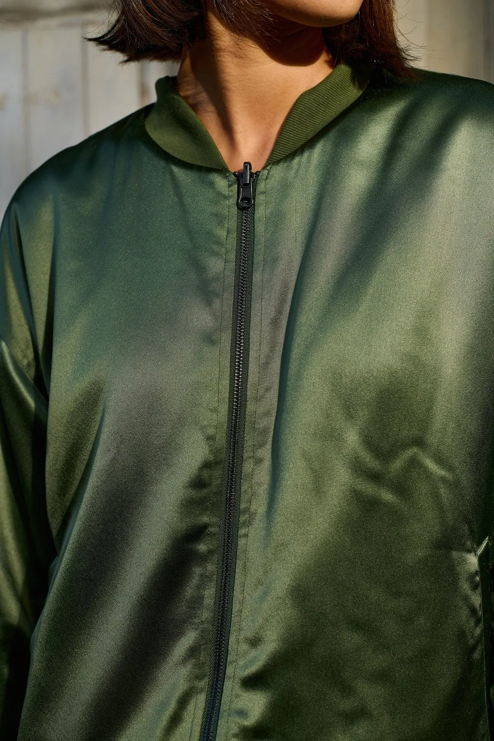BARRY MADE Savannah Bomber Jacket olive saphire