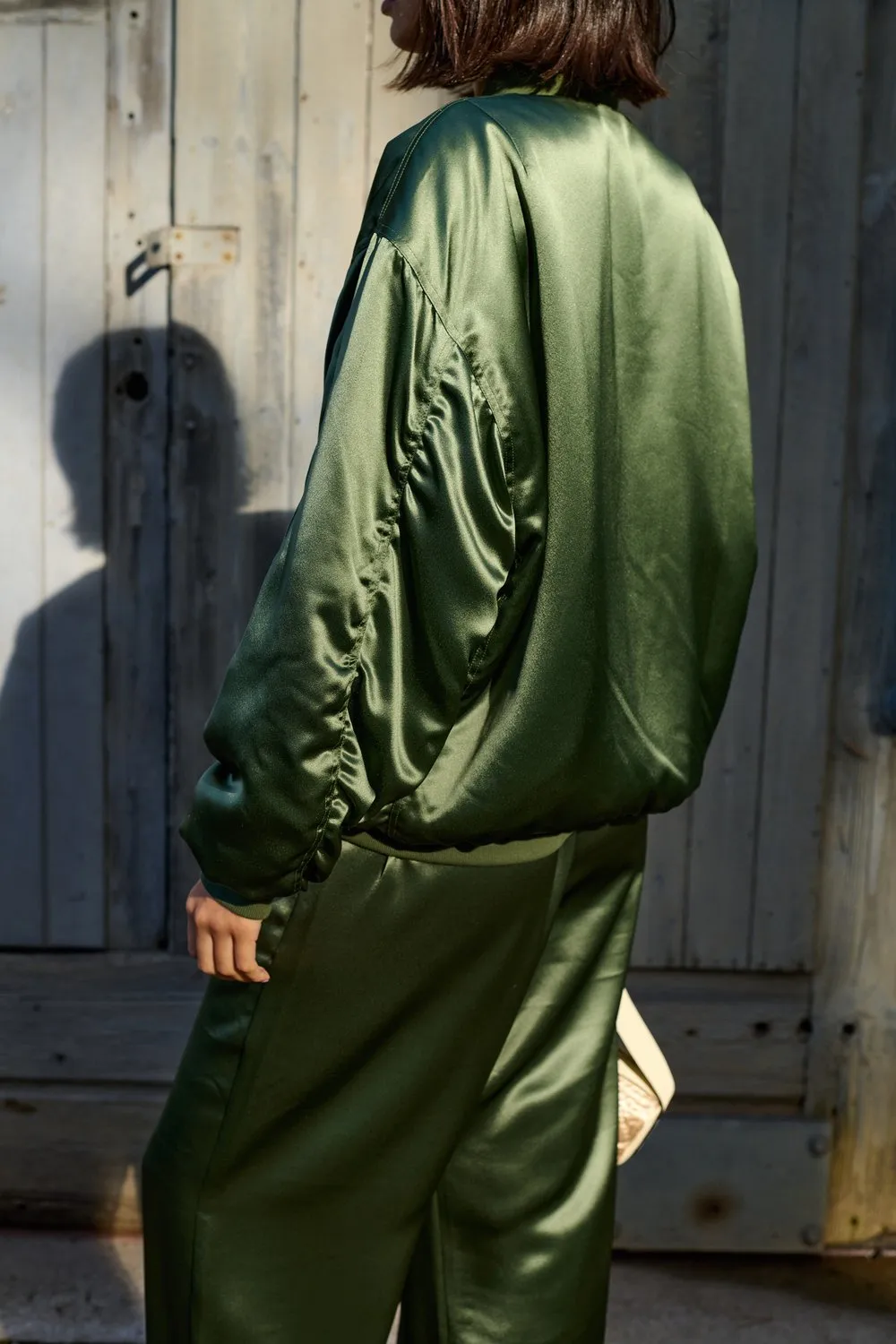 BARRY MADE Savannah Bomber Jacket olive saphire