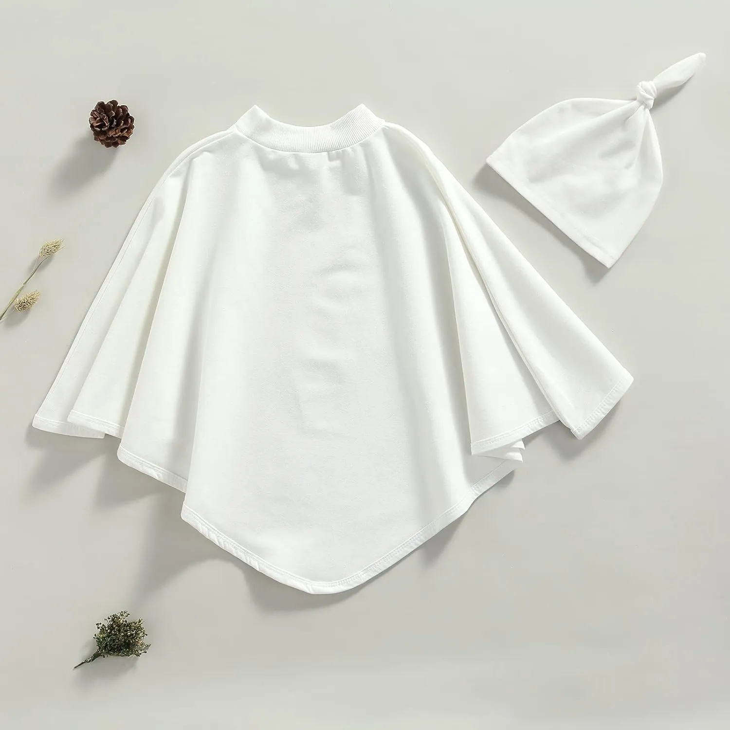 BOIBOKOKO Toddler Kid Baby Girls Boys Halloween Costumes Ghost Smile Cloak Halloween Cape Cosplay with Hat Outfits