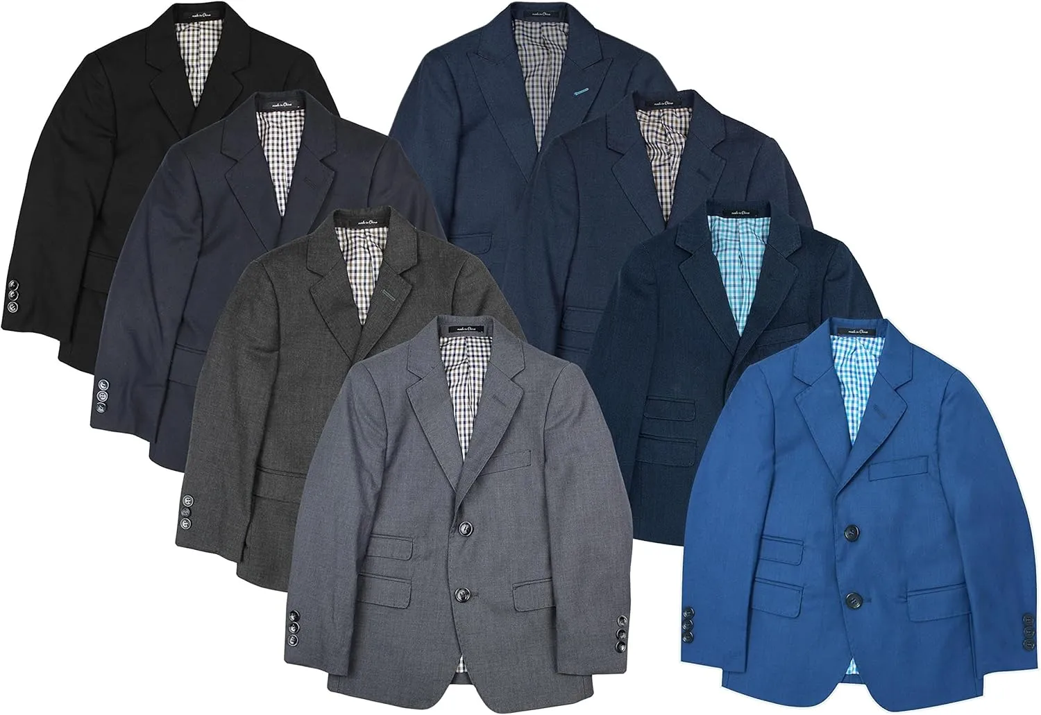 Boys Blazer Sports Suit Jacket (Slim, Regular, & Husky Fits)