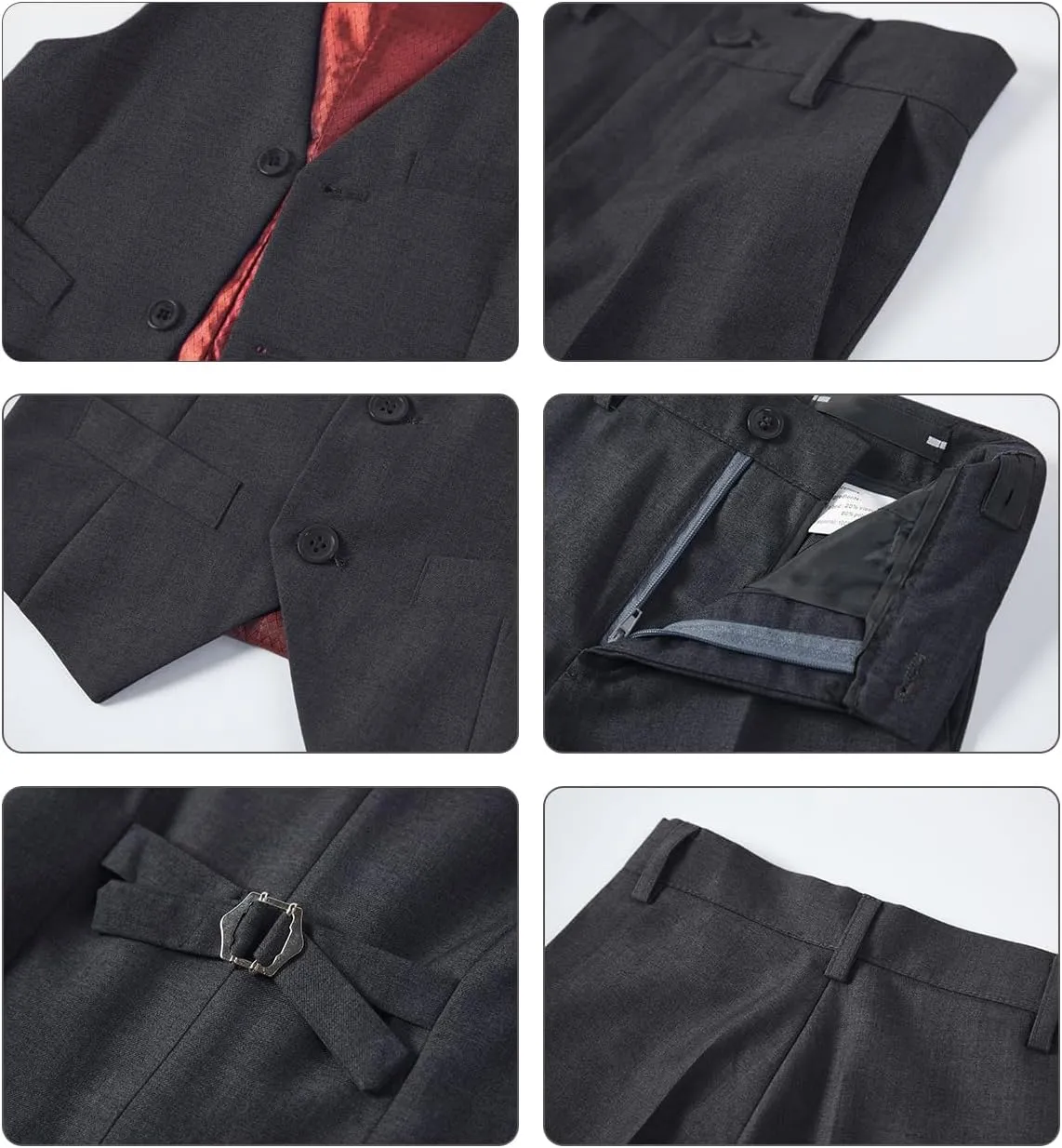 Boys Vest Set Formal Dress Suits Wedding Outfit Dresswear