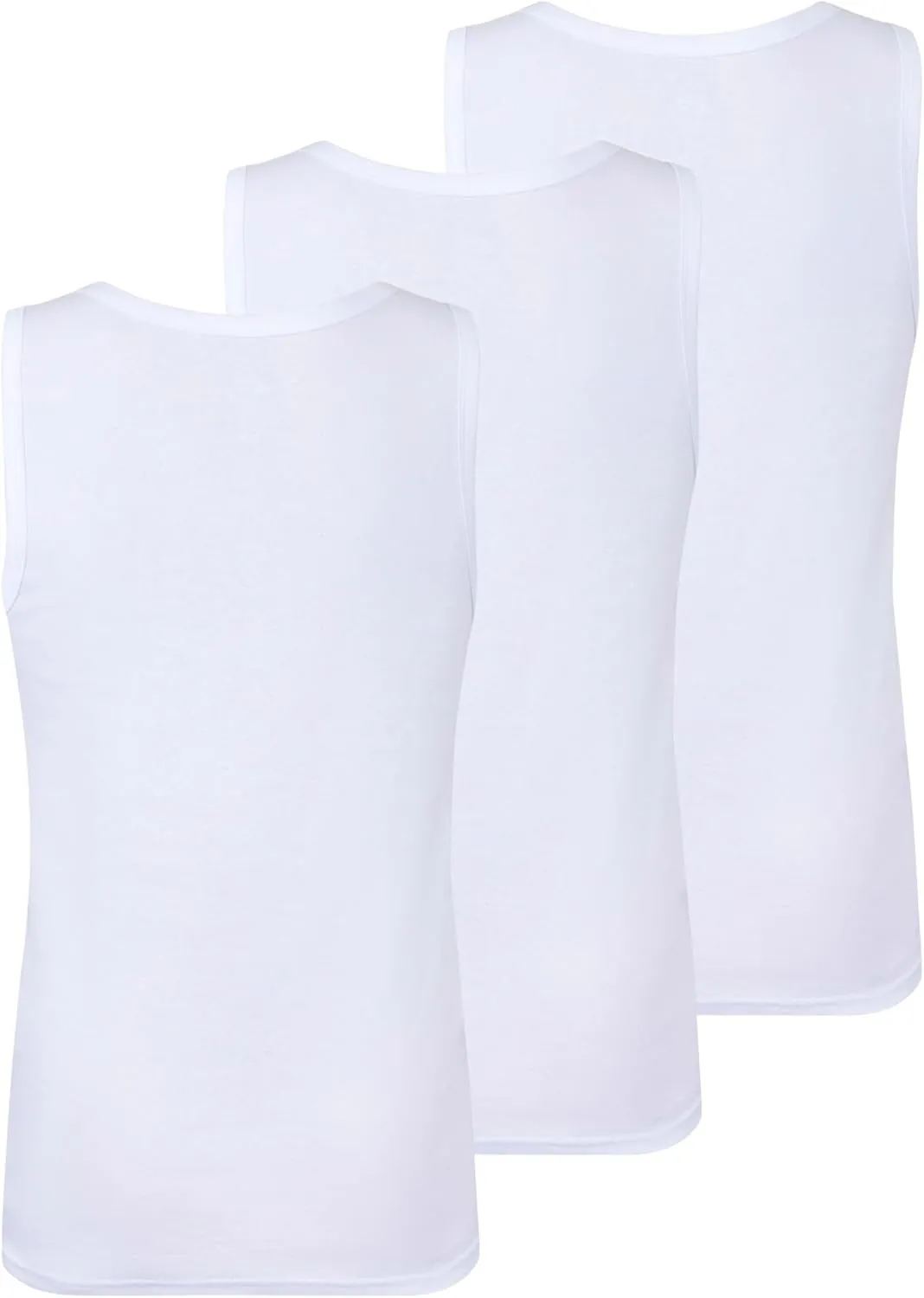 Buyless Fashion Mens Tagless T-Shirt Soft Cotton Crew Neck and V-Neck Undershirts (3 Pack)