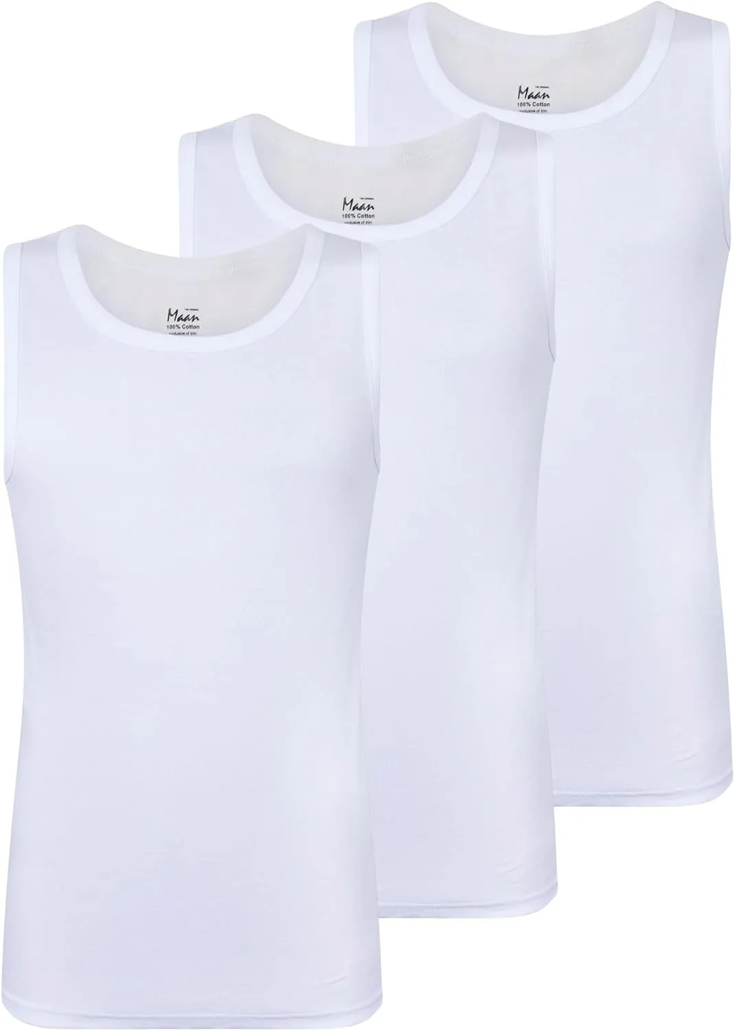 Buyless Fashion Mens Tagless T-Shirt Soft Cotton Crew Neck and V-Neck Undershirts (3 Pack)