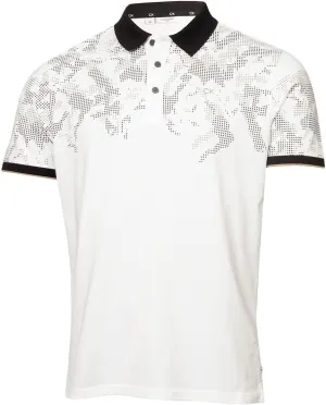 Calvin Klein Men's Nashua Printed Golf Polo Shirt - White/Black - M