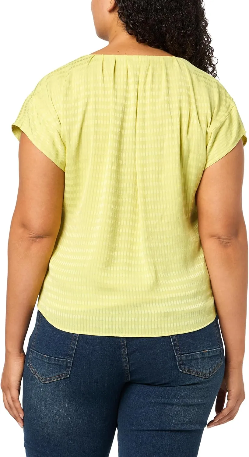 Calvin Klein Women's Top Short Sleeve Blouse