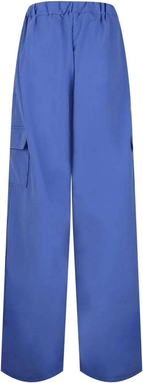 Casual Pants for Women Summer Wide Leg Pants with Pockets High Waist Loose Trousers Business Work Cargo Trousers