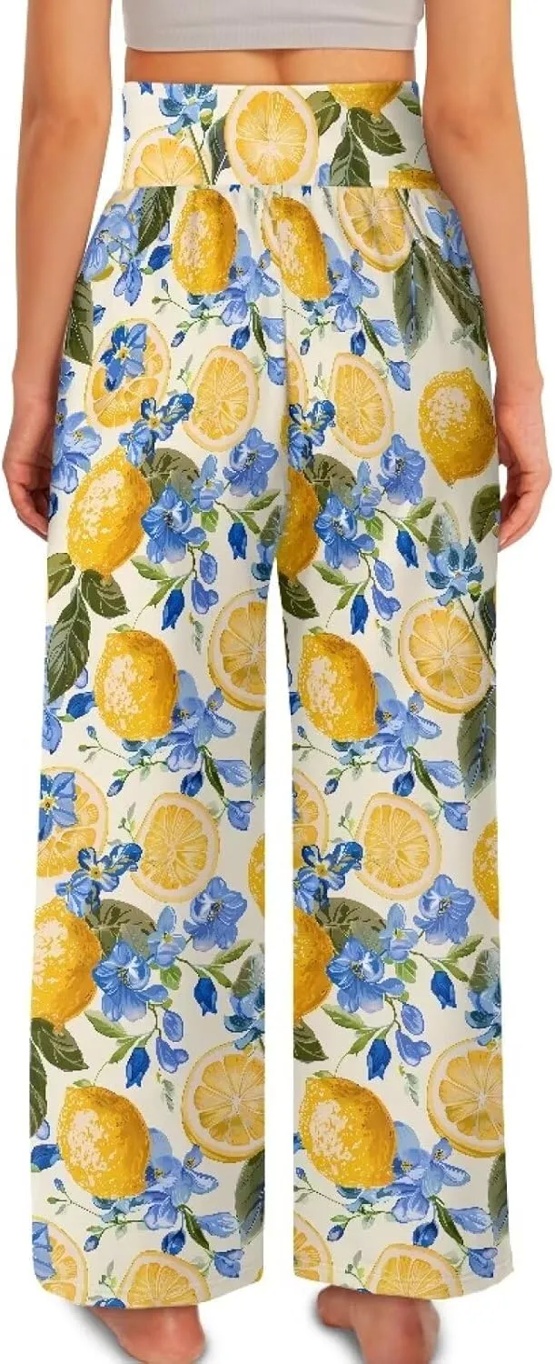 Casual Pants Women Wide Leg Dress Pants High Waisted Loose Fit Work Travel Trousers with Pockets S-3XL