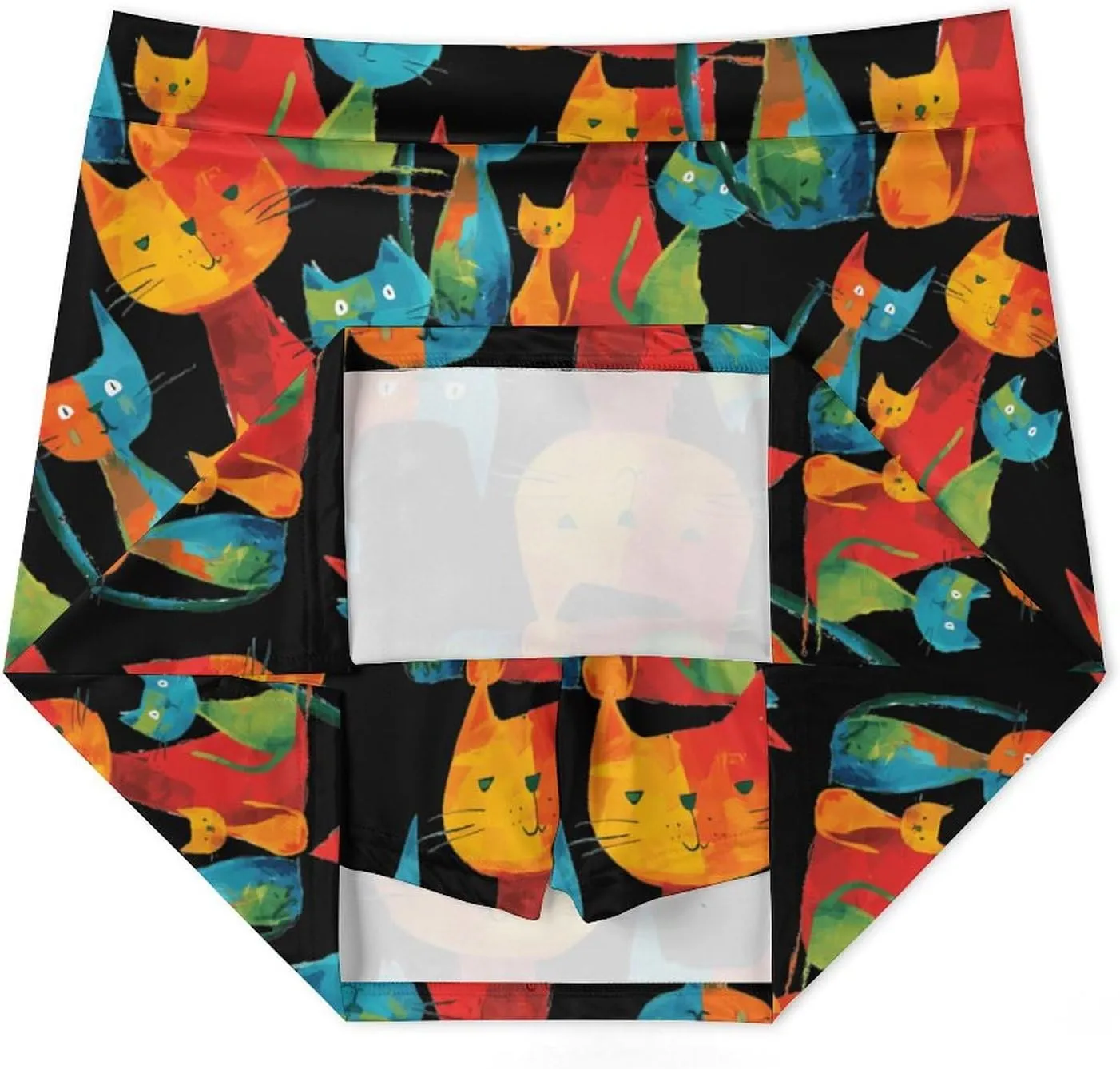 Colorful Cat Women's Skort Athletic Skirt Golf Skorts A-line Skirts with Built-in Shorts Pockets