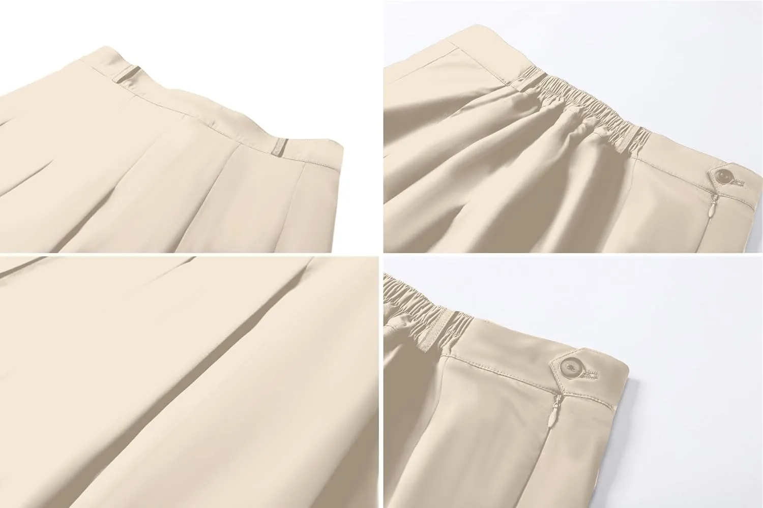 Cromoncent Girls Women's High Waist A-Line Long Pleated Skirts, 6 Years - US 4XL