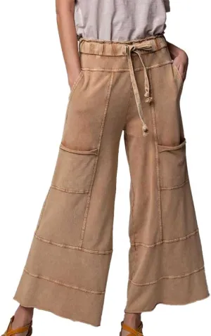 Easel Mineral Wash Knit Cargo Pants/M