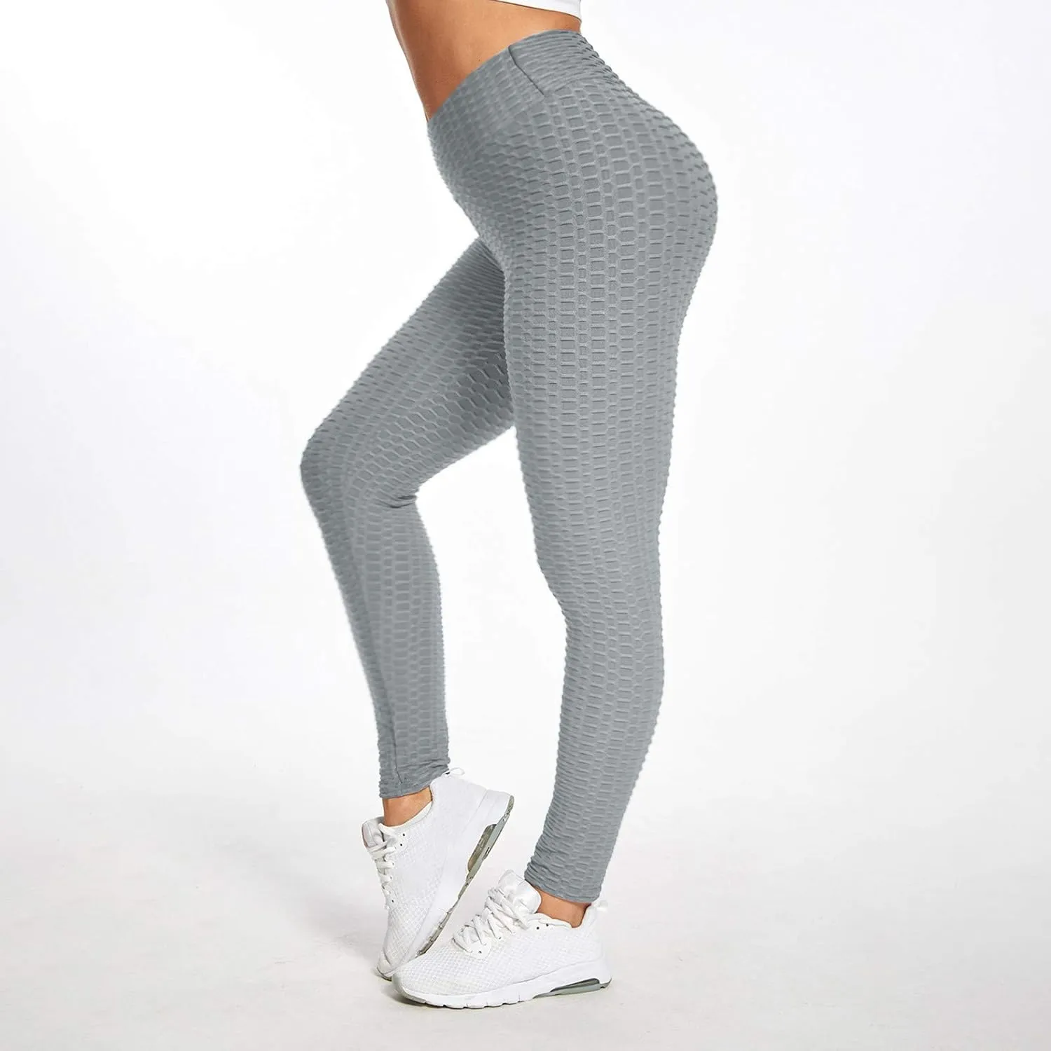 Famous TikTok Leggings, Yoga Pants for Women High Waist Tummy Control Booty Bubble Hip Lifting Workout Running Tights