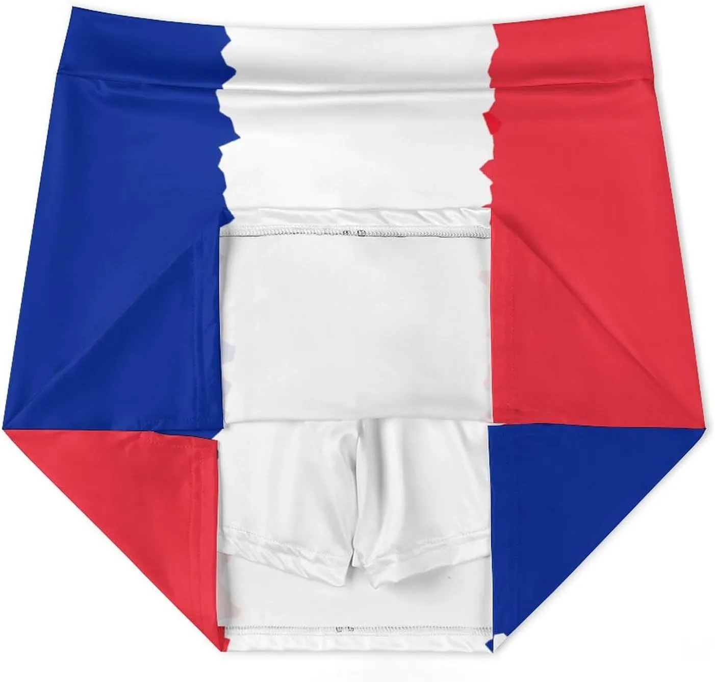 France Women's Skort Athletic Skirt Golf Skorts A-line Skirts with Built-in Shorts Pockets