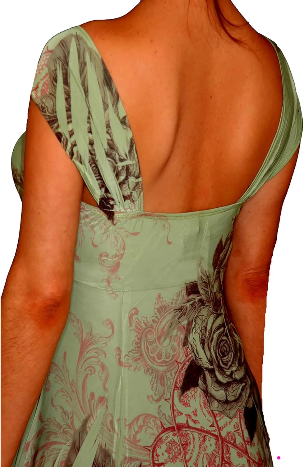 Funfash Plus Size Women Empire Waist A Line Slimming Cocktail Dress Made in USA