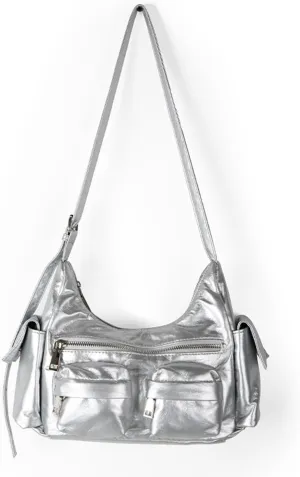 Gothic Purse Multi-Pockets Y2K Hobo Bag for Women Punk Shoulder Handbags