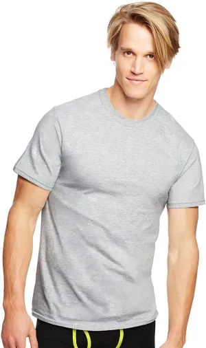 Hanes Men's 5Pack Crew Neck Tagless Black-Grey Undershirts Crewneck T-Shirt XL