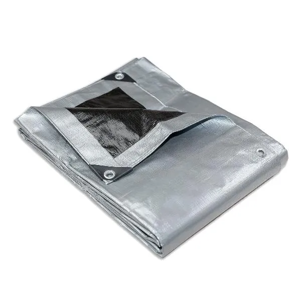 Heavy Duty Silver Tarp Tarpaulin 3.6m x 4.9m