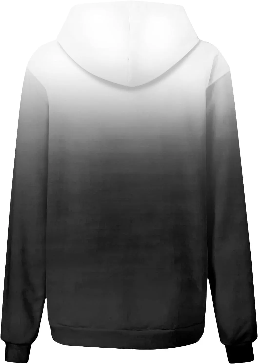 Hoodies For Womens Gradient Print Oversized Sweatshirt Drawstring Pullover With Pocket Trendy Cute Tops for Women Summer