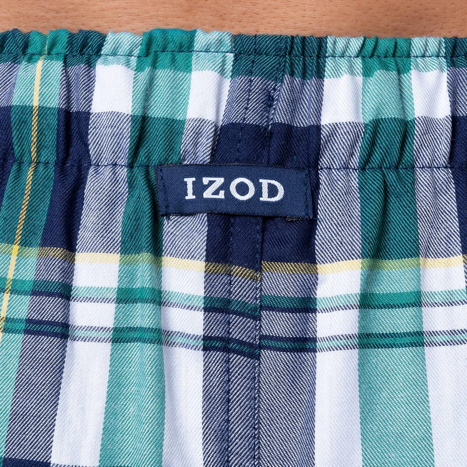 IZOD Men's Poly-rayon Yarn-dye Woven Sleep Pant Pajama Bottom