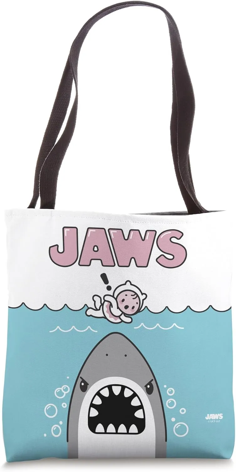 Jaws 50th Anniversary Poster Cutie Front & Back Tote Bag