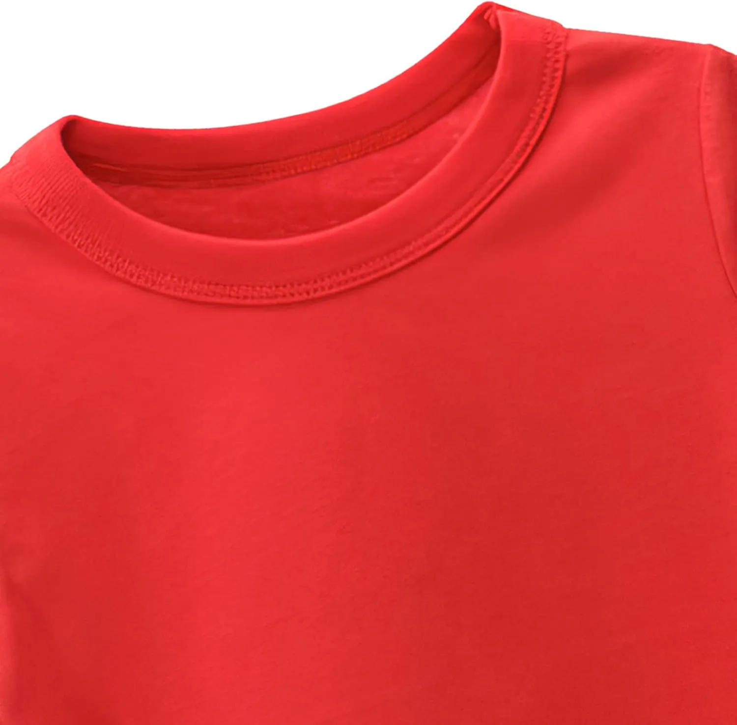 Kids Boys 3 Pack T-Shirt Cotton Tee Short Sleeve Crewneck Top Undershirts 1-8 Years