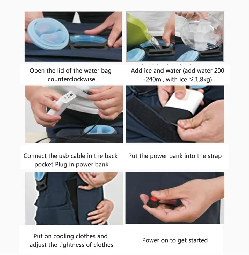 Lightweight Cooling Summer Vest, Fishing Vest, Ice Bag, Fishing Outdoor Labor Insurance, Heat Insulation Work Clothes