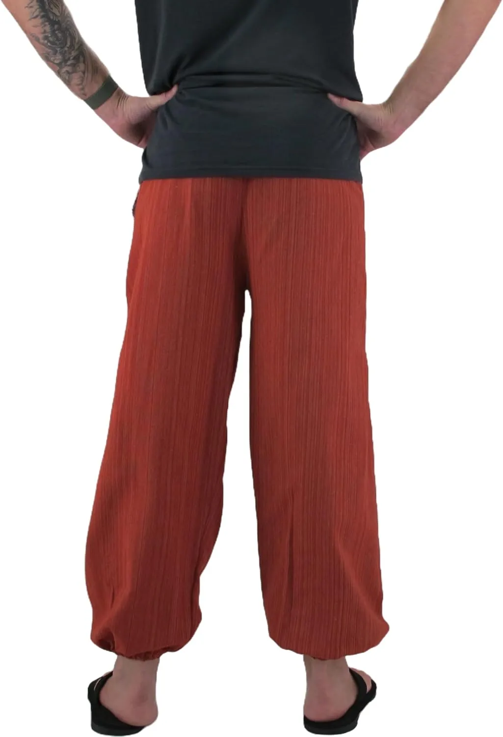 Love Quality Baggy Pants Men's One Size Cotton Harem Pants Hippie Boho Trousers