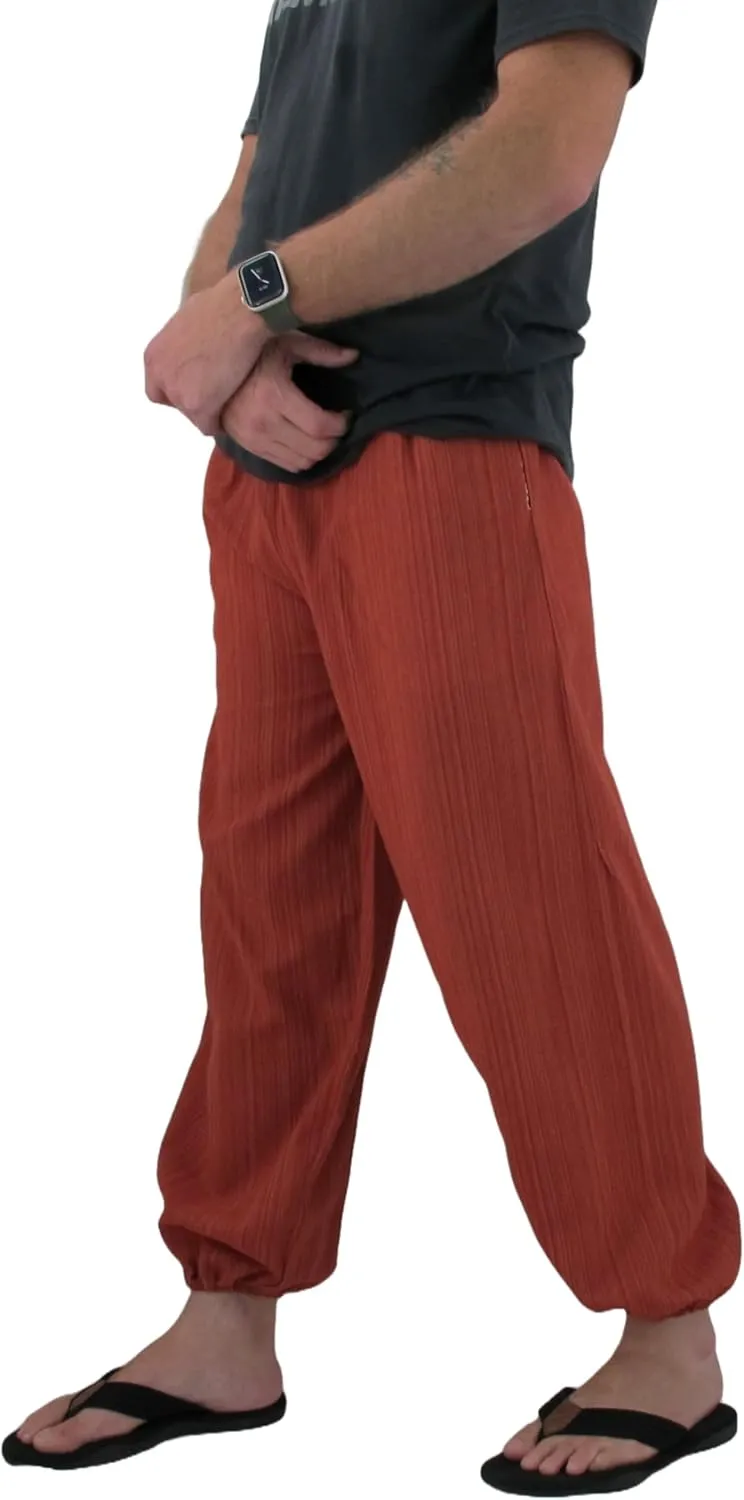 Love Quality Baggy Pants Men's One Size Cotton Harem Pants Hippie Boho Trousers