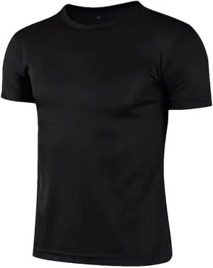 Mens Short Sleeve Top Oversized Solid T-Shirt Casual Soild Shirt Quick Drying Gym