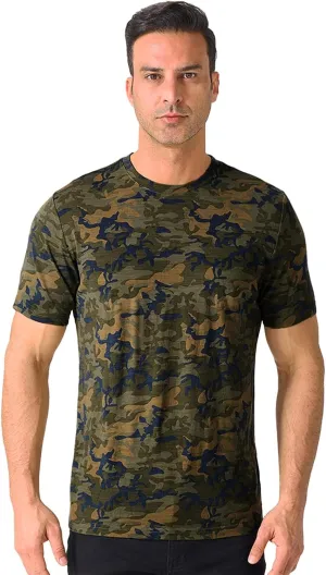Merino Protect 100% Merino Wool T-Shirt for Men Short Sleeve Slim Fit Undershirt Soft Lightweight Tee Shirt for Travel Hiking
