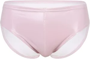 Moily Men Glossy Leather Panties Sissy Bulge Pouch G-String Thongs Bikini Briefs Latex Hot Pants Clubwear