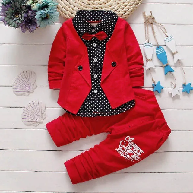 Mqtime Baby Boys Clothes Sets Spring Autumn New Kids Fashion Cotton Casual Coats hoodies pants 3pcs For Children Boys Sports Suit