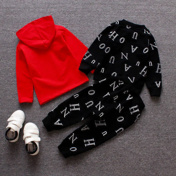 Mqtime Baby Boys Clothes Sets Spring Autumn New Kids Fashion Cotton Casual Coats hoodies pants 3pcs For Children Boys Sports Suit