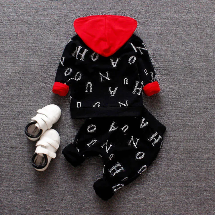 Mqtime Baby Boys Clothes Sets Spring Autumn New Kids Fashion Cotton Casual Coats hoodies pants 3pcs For Children Boys Sports Suit