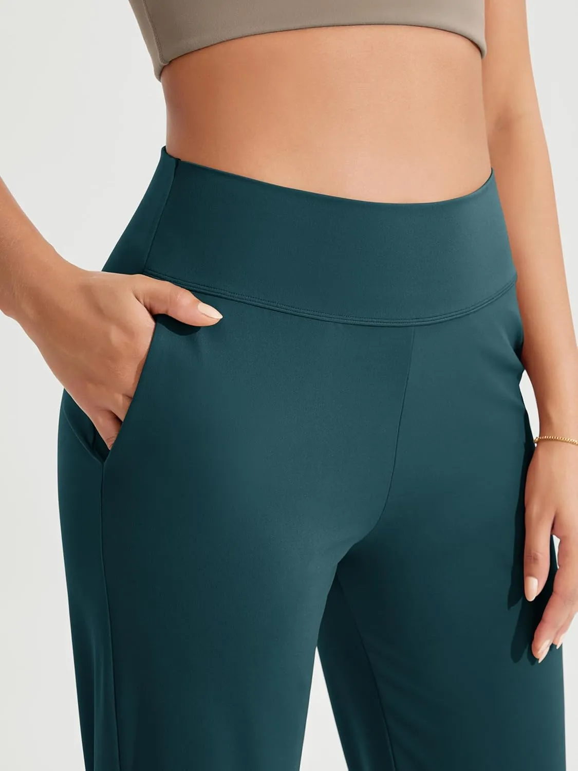 ODODOS Cloud Feeling Jogger Pants with Pockets for Women High Waist Sweatpants Casual Lounge Ankle Pants