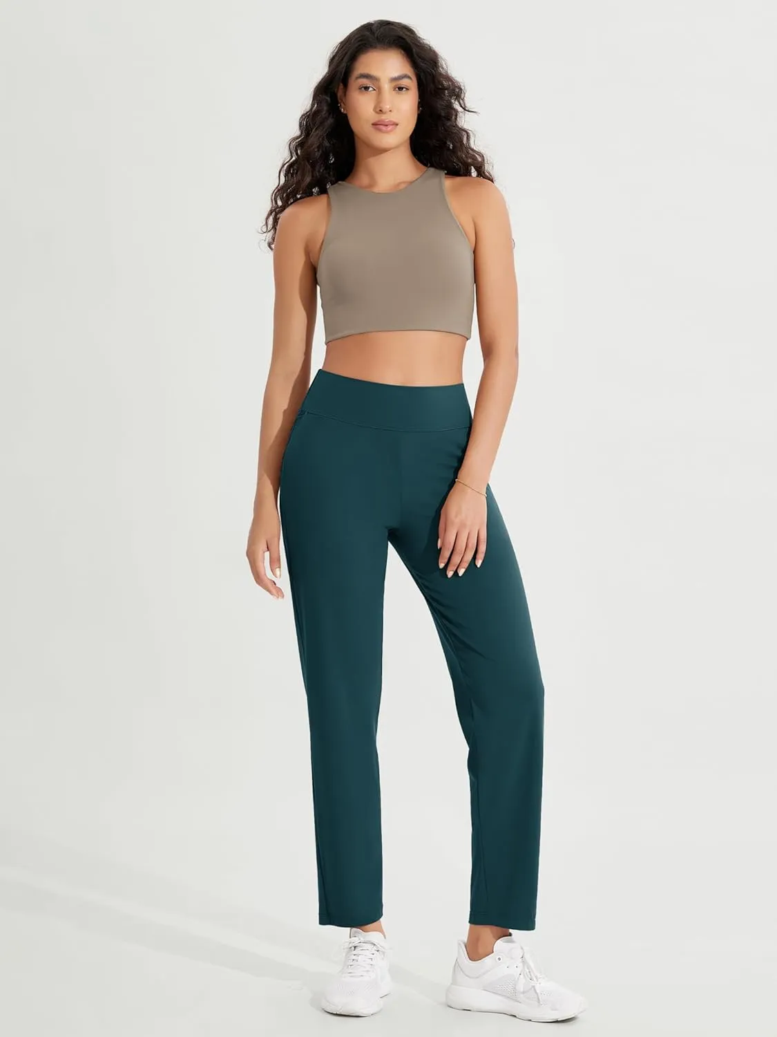 ODODOS Cloud Feeling Jogger Pants with Pockets for Women High Waist Sweatpants Casual Lounge Ankle Pants