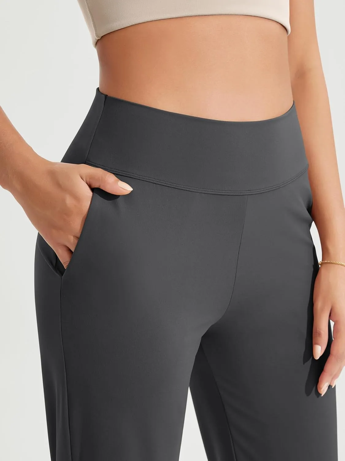 ODODOS Cloud Feeling Jogger Pants with Pockets for Women High Waist Sweatpants Casual Lounge Ankle Pants