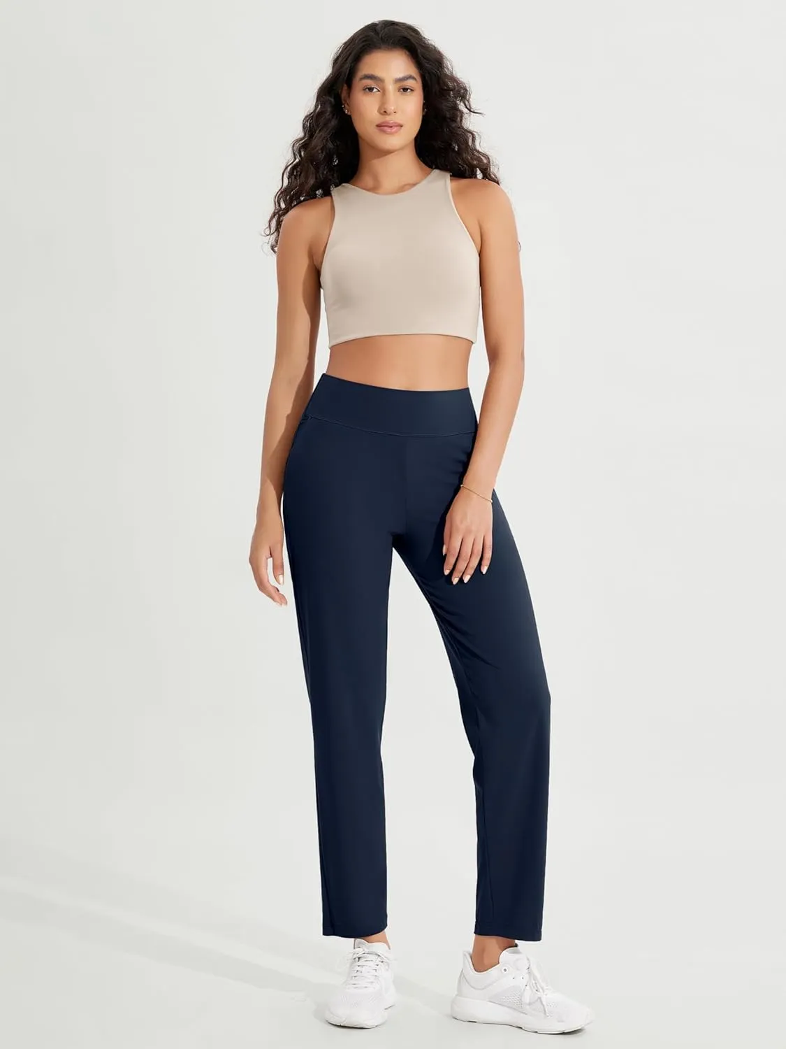ODODOS Cloud Feeling Jogger Pants with Pockets for Women High Waist Sweatpants Casual Lounge Ankle Pants