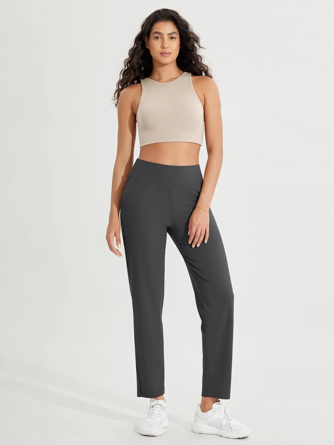 ODODOS Cloud Feeling Jogger Pants with Pockets for Women High Waist Sweatpants Casual Lounge Ankle Pants