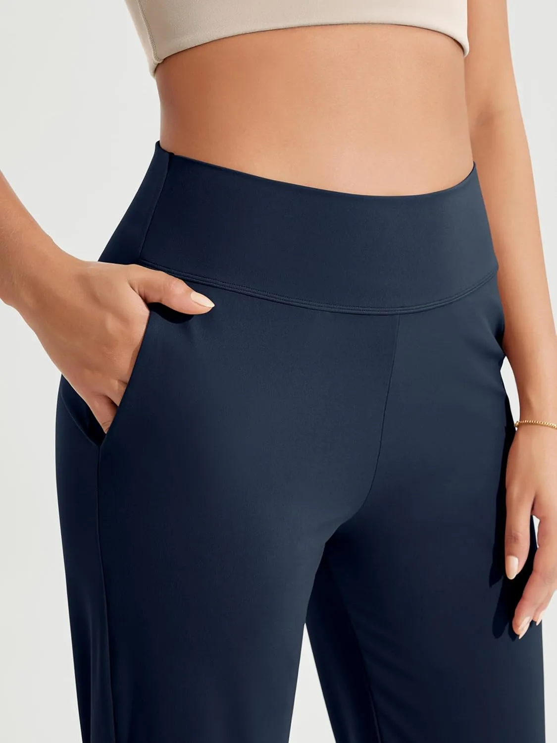 ODODOS Cloud Feeling Jogger Pants with Pockets for Women High Waist Sweatpants Casual Lounge Ankle Pants