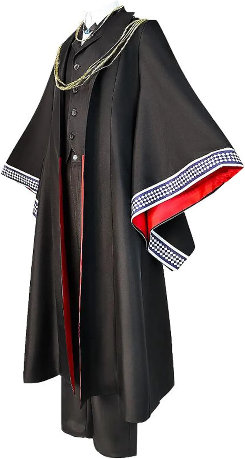 Poetic Walk Anime Cosplay Costume Cloak Coat Vest Shirt Pants Elias Ainsworth Mens Halloween