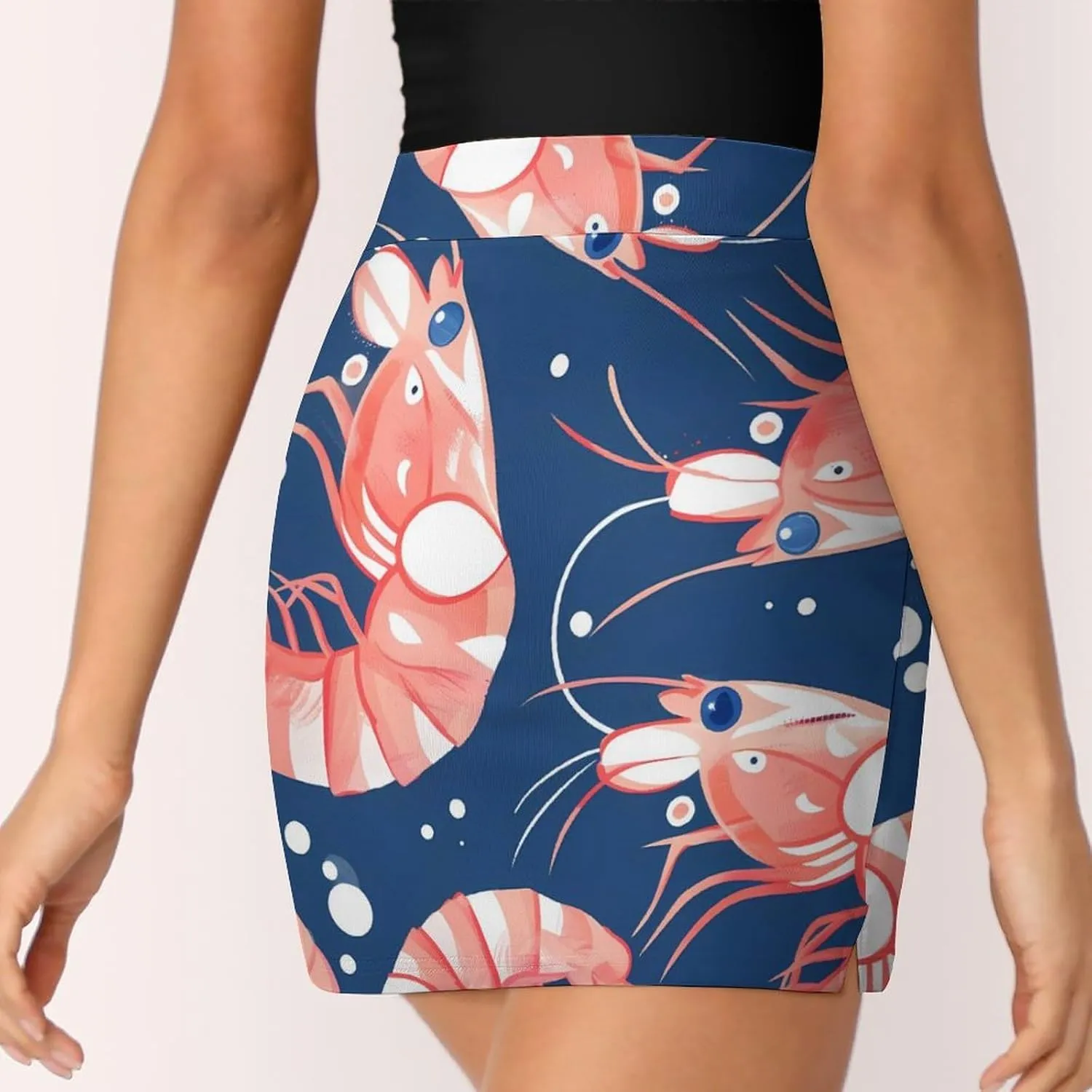 Prawn Shrimp Women's Skort Athletic Skirt Golf Skorts A-line Skirts with Built-in Shorts Pockets
