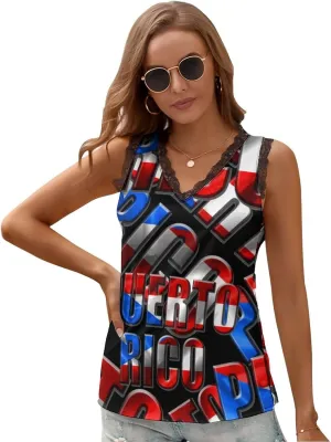 Puerto Rico Flag Jumpsuit Casual for Women Spring Summer Party Clothes