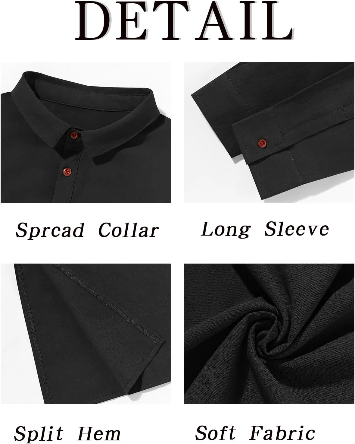 Runcati Mens Kaftan Robe Thobe Button Down Long Sleeve Cotton Linen Casual Muslim Gown Polo Shirt Kurta Tops