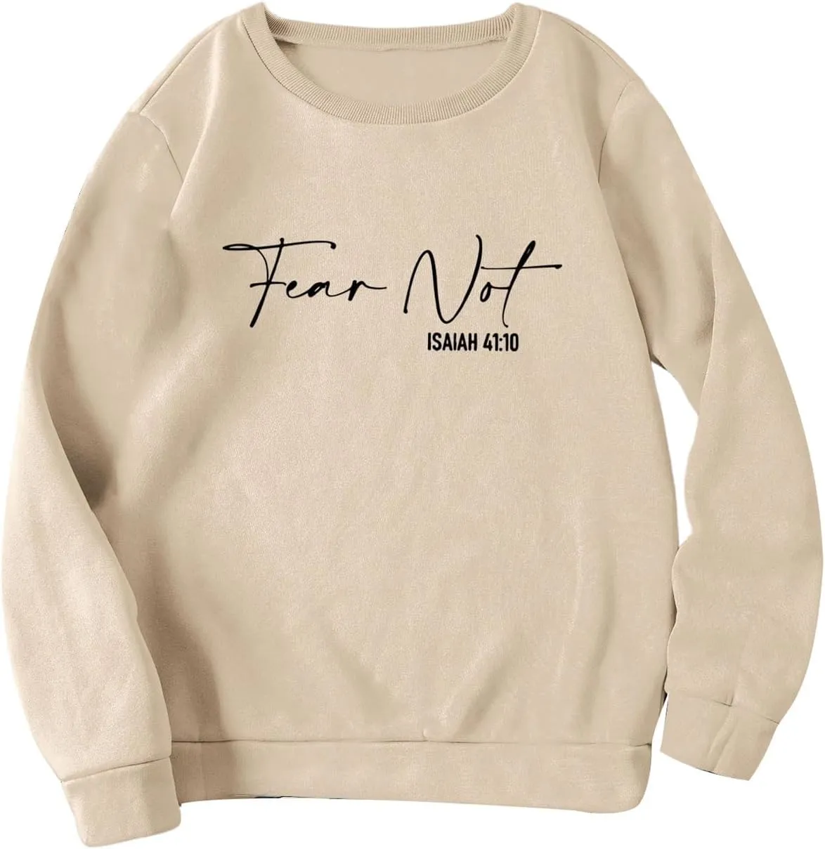 SOLY HUX Women's Letter Print Sweatshirt Crew Neck Drop Shoulder Long Sleeve Graphic Pullover Top