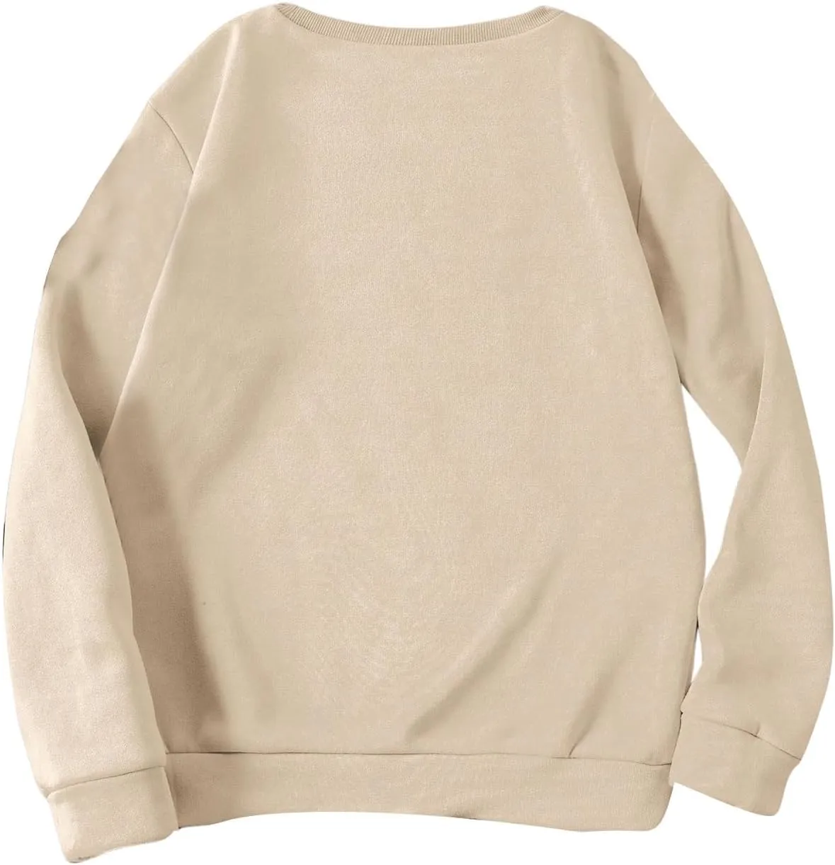 SOLY HUX Women's Letter Print Sweatshirt Crew Neck Drop Shoulder Long Sleeve Graphic Pullover Top